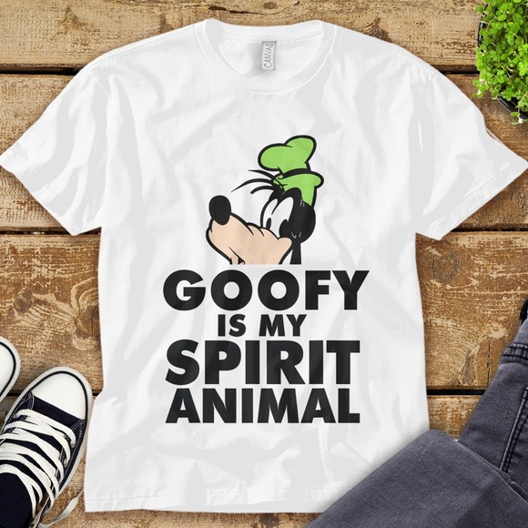 Disney Goofy Is My Spirit Animal T-shirt Unisex Adult T-shirt Kid Shirt - Picture 1 of 2